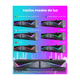 thumbnail image 4 of Bocinas Con Rgb,para Pc/tv Gamer, desmontable con Altavoz Malubero Negro, 4 of 5
