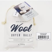 Better Homes & Gardens Wool Dryer Balls, Natural, High-Quality New Zealand Wool, 6‑Count