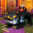 thumbnail image 3 of Gato Negro Inflable GOOSH 6 pies decoración de Halloween al Aire Libre, 3 of 3