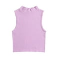 thumbnail image 2 of YHAJDS Ribbed Tank Tops For Women Solid Color Mock Neck Cropped Sleeveless Ribbed Top For Yoga Exercise, 2 of 3