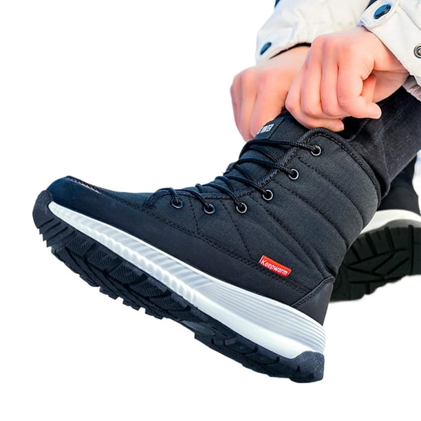 Botas Nieve Altas para Mujer Botines Senderismo Con Protección Superior Gruesos Y Cálidos Cordones