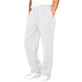 thumbnail image 3 of yillto Boys Sweatpants Wide Leg Loose Pants Girls Elastic Waist Drawstring Casual Jogger with Pockets, 3 of 7