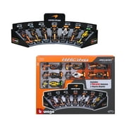 Bburago Formula Racing McLaren1:43 Scale Diecast Race Play Cars with Display Stand 7 pack