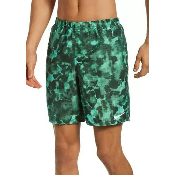 Nike Men's Cloud Dye Packable 7 Inch Volley Shorts in Galactic Jade-Small