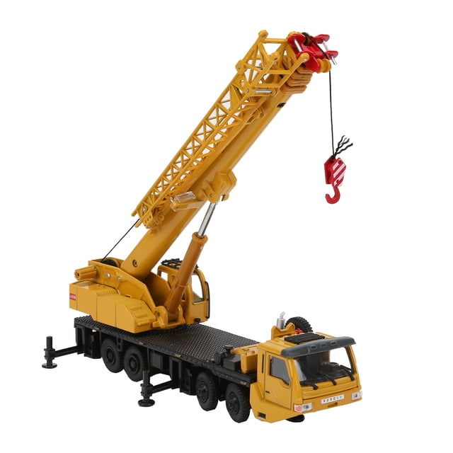 Grúa elevadora de aleación de metal a escala 1/55, modelo de coche, máquina elevadora, camión para niños