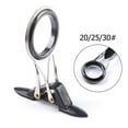 thumbnail image 2 of Guide Ring Fishing Pole Line Guides Rod Building Repair Telescopic DIY Eye Rings 30#, 2 of 2