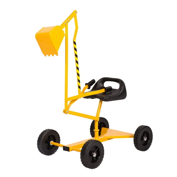 Kinbor Kids Rideon Sand Digger Metal Digging Crane Excavator with 4
