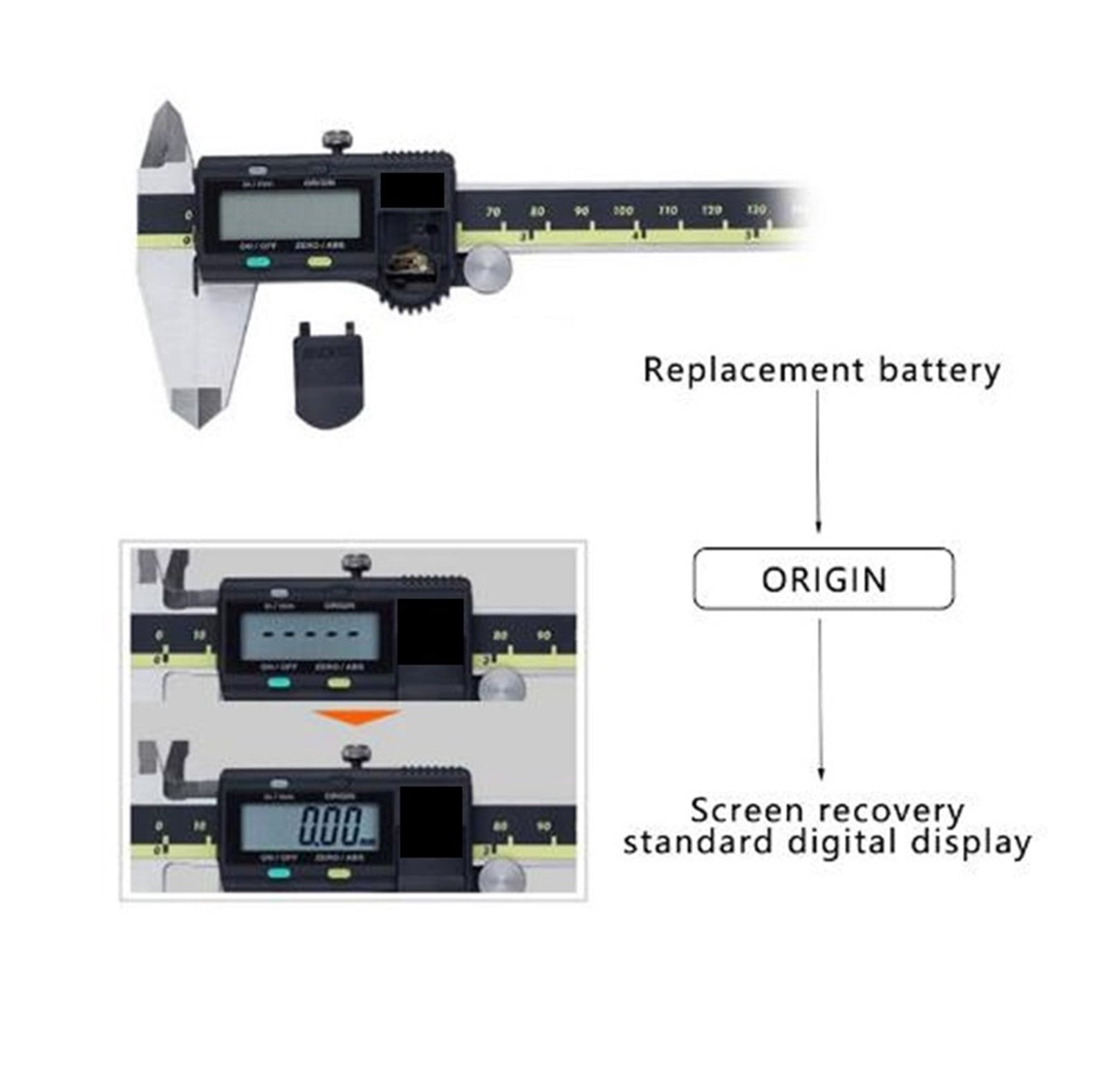 Caliper Digital Vernier Calipers 0-150mm 500-197-20 Caliper Gauge LCD Electronic Measuring tools Stainless Steel ,Easy to Operate