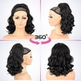 thumbnail image 3 of Extensión de coleta UAmy para cabello largo, negro natural, 45 cm, 3 of 5