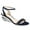 Dark Navy, variant on XYD Women Gorgeous Shell Low Wedge Heels Open Toe Strappy Rhinestone Sandals Prom Evening Dressy Shoes Size 4 Dark Navy