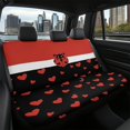 thumbnail image 7 of FUIALDOLG Ladybug Heart Car Back Seat Covers, Set of 2 Pieces Waterproof Stretch Protectors for Dogs and Kids, Automotive Interior Decor, 7 of 7