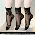 thumbnail image 2 of 3 Pairs of Women'S Thin Transparent Lace Short Socks, Comfortable, Breathable, And Non-Slip Boat Socks, 2 of 9