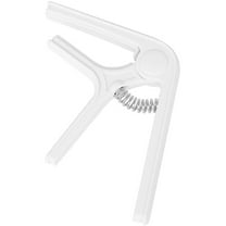 BEADCEST 1Pcs Guitar Capo for Acoustic and Ukulele with Anti Slip and Tuning in White