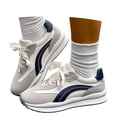 thumbnail image 1 of Espadrilles Mode à Plateforme pour Femmes Tennis Rétro Marche Décontractées Espadrilles Élégantes Durables de Luxe Chaussures de Course à Roulettes, 1 of 8
