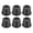 B*6PC, variant on 2.3 inch Round Furniture Risers, 4 PC Table Leg Elevators, Circle Bed Lifting Feet, Adjustable Cabinet Height Extenders, Heavy Duty Couch Jacks Risers for Chair Table and Desk Legs Lifting