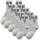 thumbnail image 1 of Pares de Calcetines Tubo Medio EmojiGrey 5Pares Gris 5-9.5US Emoticonos Calcetines Tubo Medio Poliéster., 1 of 4