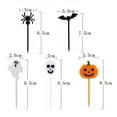 thumbnail image 5 of Happy date 50Pcs Halloween Cupcake Toppers, Halloween Bats Spider Boo Pumpkin Cake Topper, Halloween Cake Cupcake Picks Decorations For Halloween Party, 5 of 7