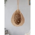 thumbnail image 3 of Vegetable Hanging Basket Boho Style Hemp Rope Fruit Baskets Decorative Hand-Woven Vegetable Hanging Bag Breathable Storage Pocket for Home Home Vegetable Fruit, 3 of 9