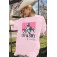 thumbnail image 3 of Camisa Teyseev Oversized Cowboy Country para Mujer Rosa, 3 of 6
