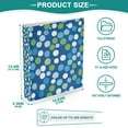 thumbnail image 3 of FORMRS 3 Ring Binder 1.5 inch with Pockets Set of 2 Clip Board 200 Sheets Capacity, Blue Dots, 3 of 8