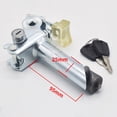 thumbnail image 2 of Flip seat post saddle straight tube with antitheft lock silver 155mm/95mm, 2 of 8