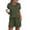 Army Green, variant on Womens Pajama Sets 2 Piece Soft Short Sleeve Top and Shorts Sleepwear Round Neck Pjs Lounge Set with Pockets