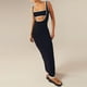 thumbnail image 5 of Vestido de tubo de rayas sin tirantes Y2k para mujer, vestido bodycon sin mangas, vestido largo de punto, sexy, sin espalda, maxi vestido clubwear, 5 of 5