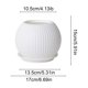 thumbnail image 3 of Macetas artificiales con platillos | Macetas decorativas de plástico para uso interior y exterior | Macetas pequeñas y medianas para suculentas y plantas de interior | Juego de 1, 3 of 6