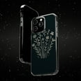 thumbnail image 6 of DistinctInk Clear Hybrid Case for Apple iPhone 12 Pro Max (6.7" Screen) - Blossoming Joy: Delicate Minimalistic Spring Flowers - Wireless Charging Compatible, 6 of 8
