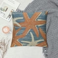 thumbnail image 2 of Qinduosi  Starfish Throw Pillow Covers Inch Coastal Decoration for The Home Decorative Cushion Case Motif Pillowcase for Couch Sofa Square Orange  White, 2 of 5