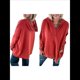 thumbnail image 2 of Sudaderas Oversize para Mujer, Sudaderas de Larga con Botones y Cuello Henley, Ropa de Otoño A . Rojo Oscuro M, 2 of 6