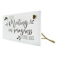 thumbnail image 6 of Darware Meeting in Progress / Do Not Disturb Wood Sign (White), Reversible Home and Office Meeting Door Hanger, 6 of 7