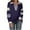 Navy, variant on SnZhen Women's Color-blocking Splicing Long Sleeved V-Neck Pullover Casual Fashion Tops Navy XXL