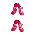 thumbnail image 3 of Zapatos reflectantes para mascotas Billuyoard 4 piezas botas de lluvia para la nieve antideslizantes Amo el rojo L, 3 of 6