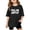 A-Black332, variant on Little Girls T-Shirts Short Sleeve Crewneck Bold "Tell Me Softly" Letter Tshirts Loose Cool Comfortable Summer Daily Kid Tee