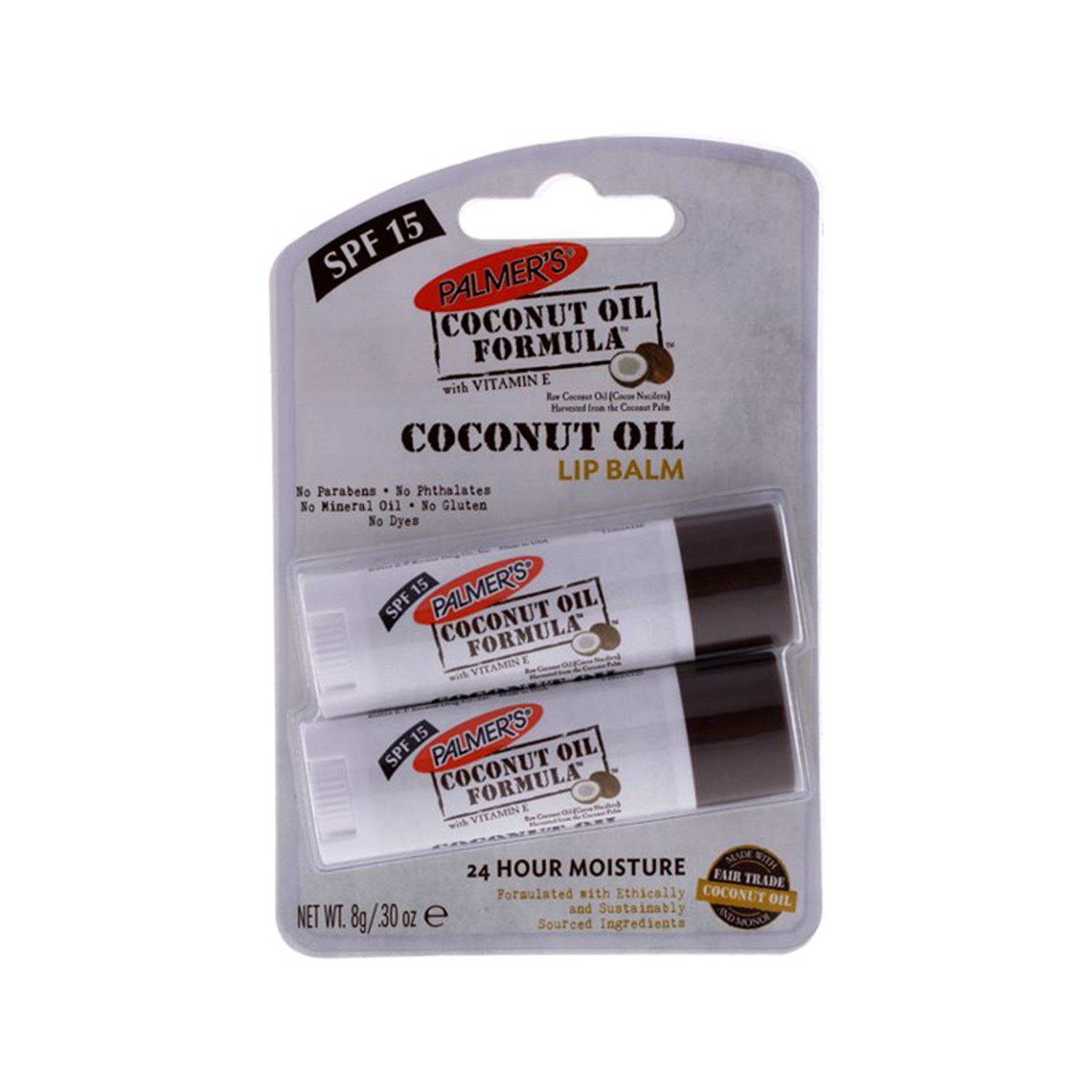 Palmer's Coconut Oil Lip Balm SPF 15, 2/PK