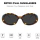 thumbnail image 2 of Anteojos de sol ovalados retro mosanana para mujer en carey, 2 of 6