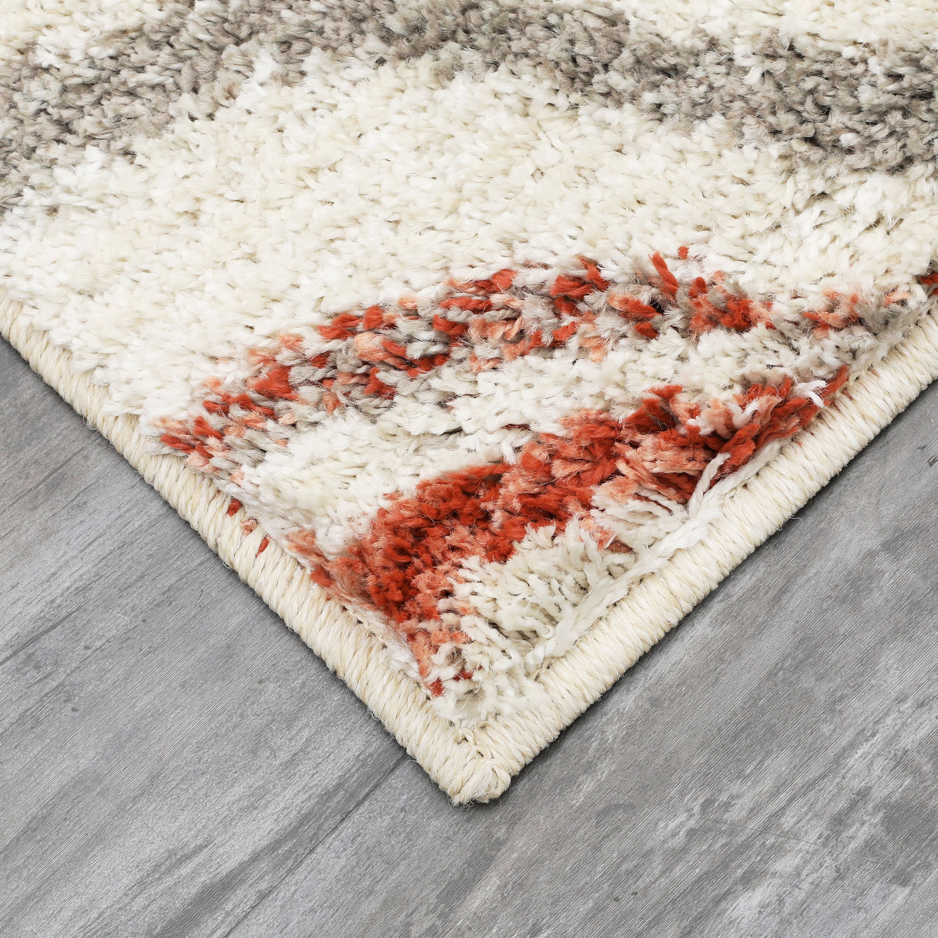 Mohawk Laguna Tribal Diamond Coral Area Rug, 5' x 8'