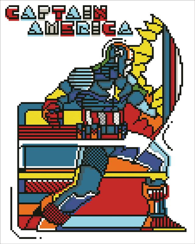 Diamond Dotz Captain America Diamond Painting Artwork Kit - Marvel