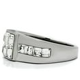 thumbnail image 4 of Luxe Jewelry Designs High Polished Stainless Steel Men's Ring with Clear Crystals - Size 13, 4 of 4