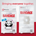 thumbnail image 5 of BioSwiss Bandages, Panda Shaped Self Adhesive Bandage, Latex Free Sterile Wound Care, Fun First Aid Kit Supplies for Kids and Adults, 24 Count, 5 of 7