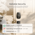 DESLOC C100-W Keypad Deadbolt with Handle Set, Keyless Entry Smart Lock ...