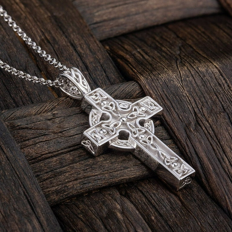 Gaelic cross necklace deals