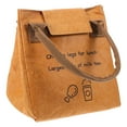 thumbnail image 4 of MLINS Green Kraft Paper Thermal Lunch Insulation Bag for Storage Use Reusable Picnic Tote Large Capacity, 4 of 8
