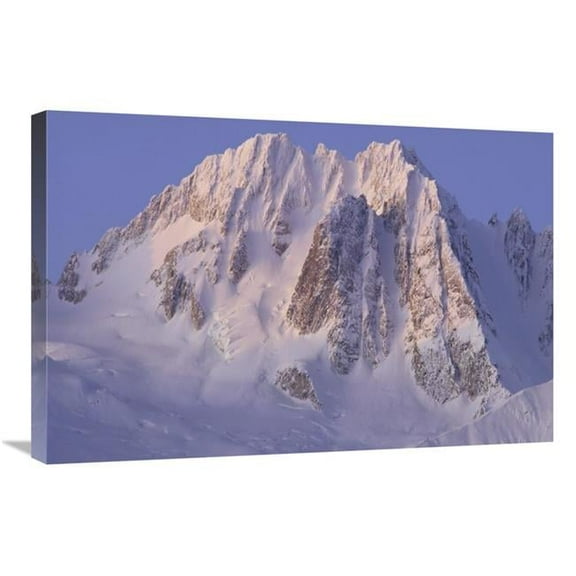 Global Gallery  Snow-Covered Peaks of Takhinsha Mountains - Glacier Bay NP - Alaska Art Print
