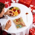 thumbnail image 6 of Dvumao Valentines Day Decorations, 100pc Valentine's Day Disposable Fruit Picks Heart Shaped Bamboos Sticks For Valentine's Day Fruit Decoration, Gifts for Man, 6 of 6