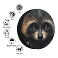 thumbnail image 4 of Goofa Tribal Style Raccoon Pattern Universal Tire Cover for Jeep, SUV, Truck, and Trailer – Waterproof, UV-Resistant,Easy to Install, Fits 14"-17" Tires-17 inch, 4 of 6