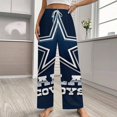 thumbnail image 2 of Football Cowboys Pajama Pants Breathable with Pockets Pajamas For Lady Vintage Sleeping Pants Bedroom Homewear, 2 of 6