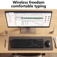 thumbnail image 3 of LEXVARO Wireless Keyboard and Mouse Combo, 104 Full Size Keyboard, 2.4GHz Portable for Computer, Mac, Laptop, PC, Windows, Black, 3 of 7
