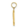 thumbnail image 2 of Diamond2Deal 14K Yellow Gold Script Letter T Initial Pendant for Women (L- 0.69inch, W- 0.38inch), 2 of 6